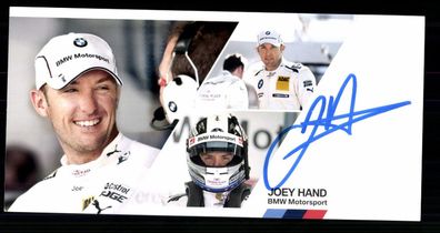 Joel Hand Autogrammkarte Original Sign. Motorsport + G 40603