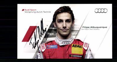 Filipe Albuquerque Autogrammkarte Original Signiert Motorsport + G 40654