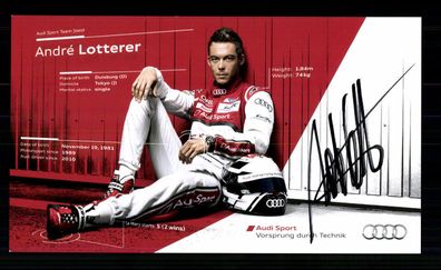 Andre Lotterer Autogrammkarte Original Signiert Motorsport + G 40687