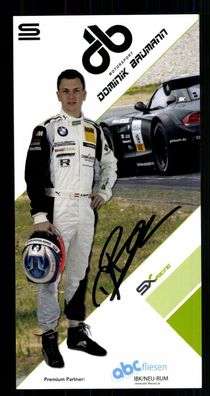 Dominik Baumann Autogrammkarte Original Signiert Motorsport + G 40694