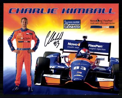 Charlie Kimball Autogrammkarte Original Signiert Motorsport + G 40570
