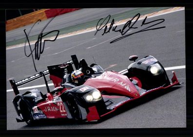 Karun Chandhok und Peter Dumbreck Le Mans 2012 Original Signiert + G 40575