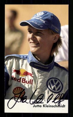 Jutta Kleinschmidt Autogrammkarte Original Signiert Motorsport + G 40588