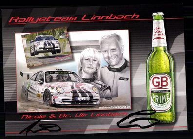 Nicole / Dr. Ulf Linnbach Autogrammkarte Original Signiert Motorsport + G 40612