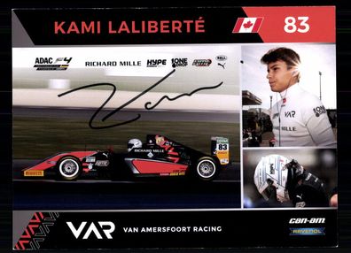 Kami Laliberte Autogrammkarte Original Signiert Motorsport + G 40614