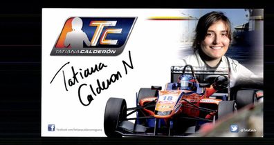 Tatiana Calderon Autogrammkarte Original Signiert Motorsport + G 40671