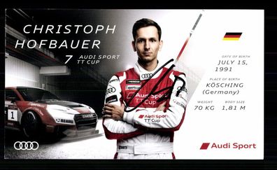 Christoph Hofbauer Autogrammkarte Original Signiert Motorsport + G 40681