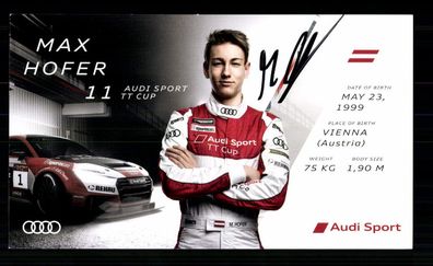Max Hofer Autogrammkarte Original Signiert Motorsport + G 40682