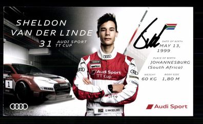 Sheldon van der Linde Autogrammkarte Original Signiert Motorsport + G 40685