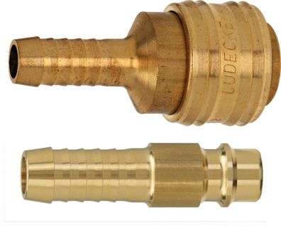 Stecker und Steckkupplung, 6 mm Tülle, Druckluft 7,2 mm, 7212.201