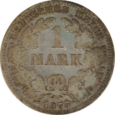 Deutsches Reich 1 Mark 1875 B Silber*