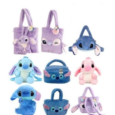 Kuschelige Lilo Stitch Tasche Plüsch Spielzeug Umhängetasche Handtasche Plüschtiere