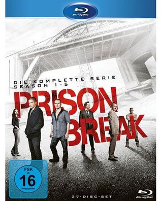 Prison Break - Komplette BOX (BR) 27 Disc Staffel 1-5 (inkl. Film) - Fox - (Blu-ra