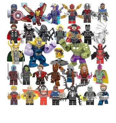 Neues 32-teiliges Marvel Avengers Superhelden-Comic-Minifiguren Geschenk für Kinder