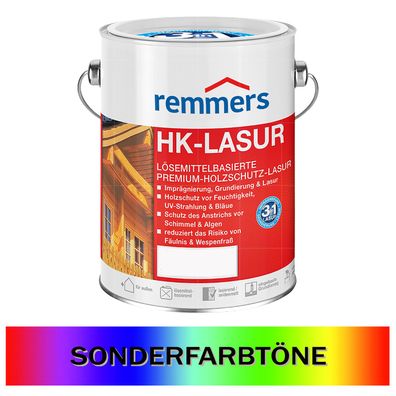 Remmers HK-Lasur Dünnschichtlasur Holzlasur 2.5L Sonderton Farbwahl