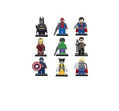 8 Stück/9 Stück Marvel Avengers Super Hero Comic Minifigur
