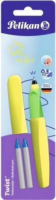Tintenroller Twist R457 Neon Gelb + 2KM/ B Blister