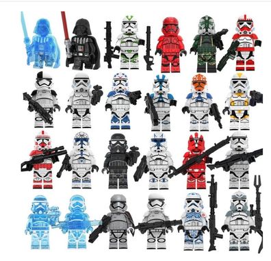 24 Star Wars-Baustein-Minifiguren, Luke Darth Vader, Jedi-Meister, Montagespielzeug