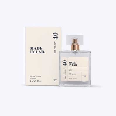 Made In Lab 40 Damen Parfüm, 100ml - Sinnlicher Duft