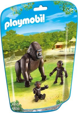 Playmobil Gorilla mit Babys (6639) Wild Life Playmobil-Figur