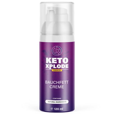 Ketoxplode Bauchfett Creme | für Frauen und Männer - täglich anwendbar | 120 ml