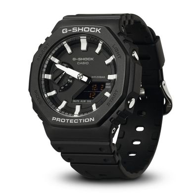 Casio G-Shock Herren Armbanduhr schwarz IllumiOutdoorr Resin GA-2100-1AER