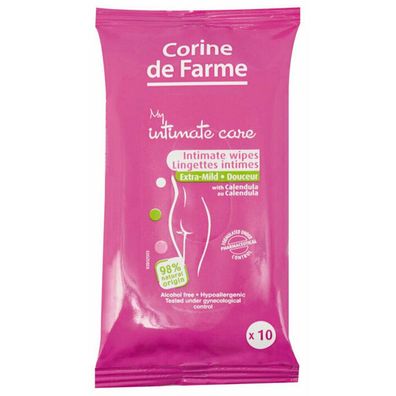 Corine de Farme Suave Intimate Wipes 10 Einheiten