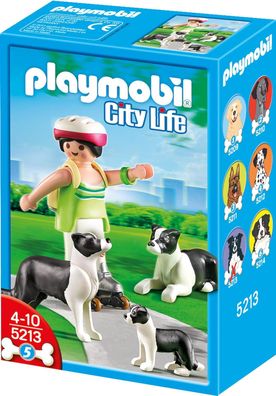 Playmobil 5209 - City Life Border Collie-Familie