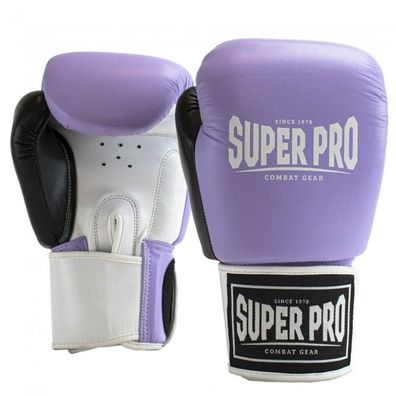 Super Pro Leder (Thai)Boxhandschuhe Enforcer lila/ black/ white - Gewicht: ...