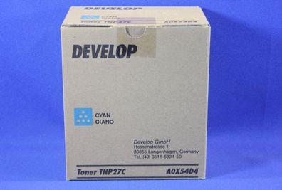 Develop TNP27C Toner Cyan A0X54D4 -A