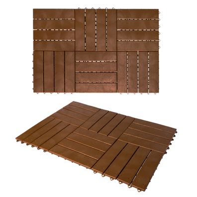 UPP Gartenplatten 30x30cm Holzdiele 24 Stück