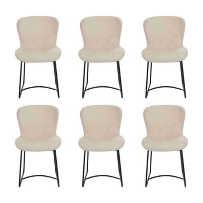 Esszimmerstuhl Weiß 6x Stühle Esszimmer Modern Stuhle Metall Design