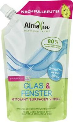 AlmaWin Glas + Fenster Nachfüllbeutel 0,5l