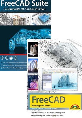 FreeCAD Suite + PDF Handbuch "FreeCAD Einstieg und Praxis" - PC Download Version