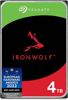 Seagate IronWolf 4 TB interne Festplatte, NAS HDD, 3.5 Zoll, 5900 U/ Min