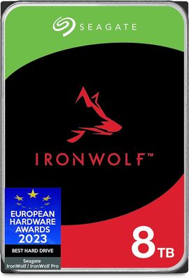 Seagate IronWolf 8 TB interne Festplatte NAS HDD, 3.5 Zoll, 5400 U/ Min