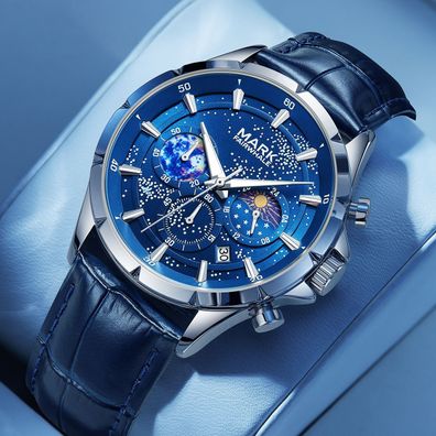 Herren-Armbanduhr der Star-Serie, wasserdicht, automatisch, leuchtend, Quarz