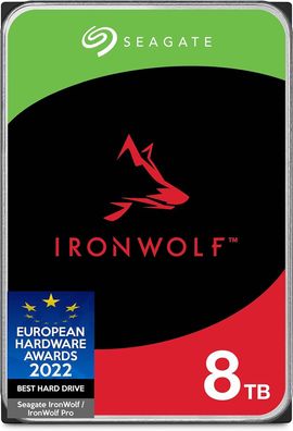 Seagate IronWolf 8TB interne Festplatte, NAS HDD, 3.5 Zoll, 7200 U/ Min