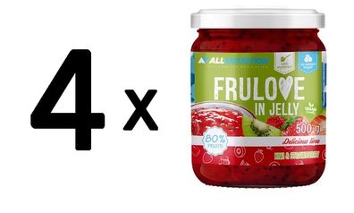 4 x Frulove In Jelly, Kiwi & Strawberry - 500g
