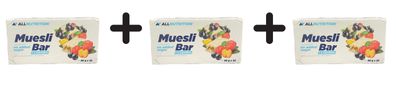 3 x Muesli Bar + L-Carnitine, Yoghurt & Blackcurrant - 32 bars