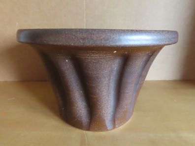 Backform Puddingform Keramik braun ca. 12,5 cm hoch