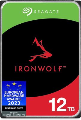 Seagate IronWolf, NAS interne Festplatte 12TB HDD, 3.5 Zoll, 7200 U/ Min