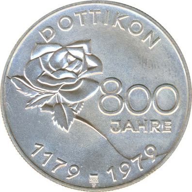 Aargau Medaille 1979 800 Jahre Dottikon Silber*
