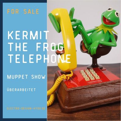 KERMIT THE FROG Kermit der Frosch Muppet Show als Telefon * *RAR * * 80er Jahre