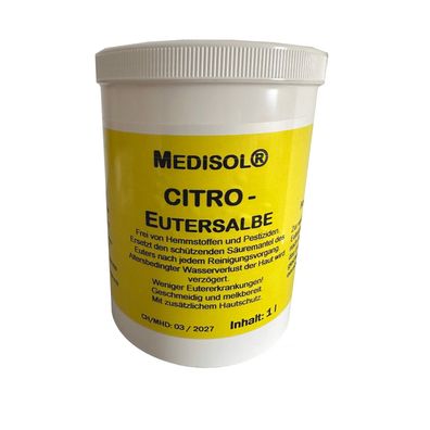 Medisol Citro Eutersalbe, 1 Liter - zur Euterpflege und -reinigung