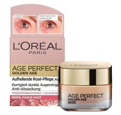 L'Oréal Augencreme mit Vitamin B5 und Pfingstrosenextrakt, 15ml