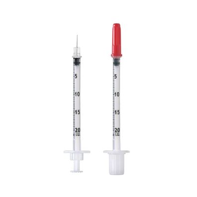 B. Braun Omnican® 20 Einmal-Insulinspritze für U-40-Insulin mit integrierter Kanüle,
