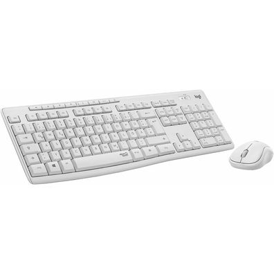 Logitech Wireless Tastatur-und Maus-Set MK295 white (920-009819)