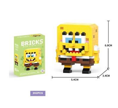 Nanoblock Bricks Mini Baustein SpongeBob Schwammkopf