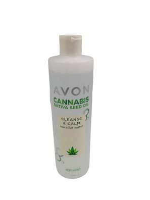 AVON Cannabis Mizellen - Gesichtswasser mit Hanfsamenöl 400 ml Flasche